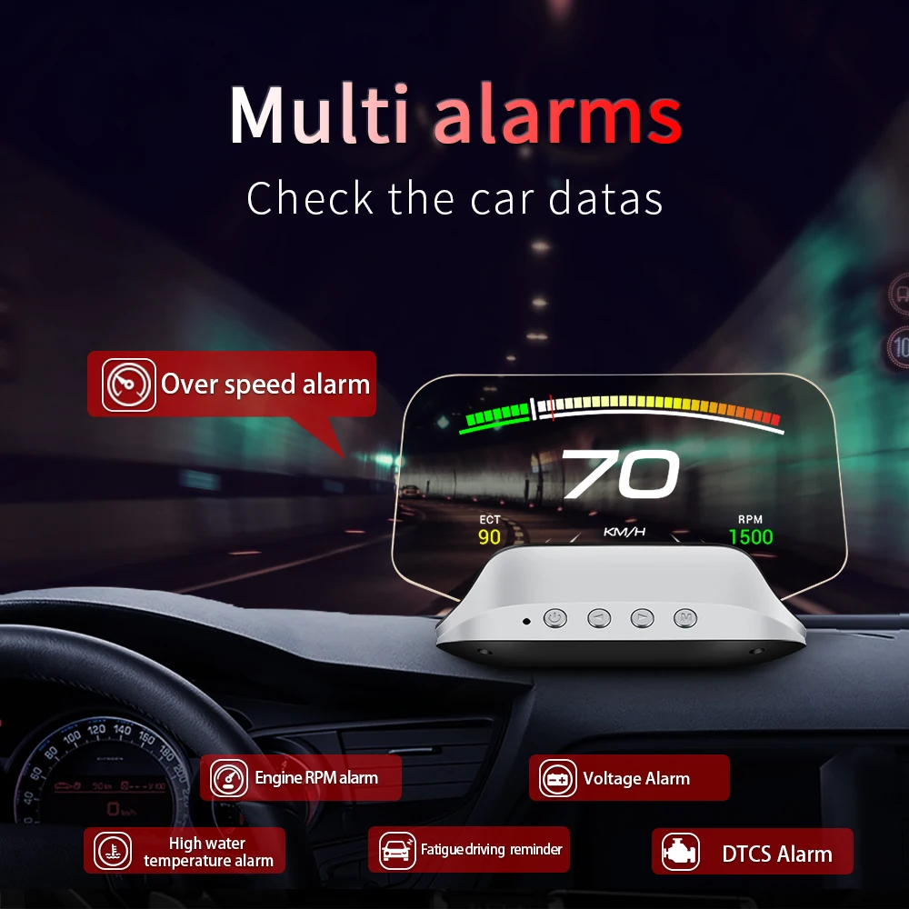 C3 Auto HUD GPs OBD2 Head Up Display автомобильный проектор Спидометр с навигационной системой
