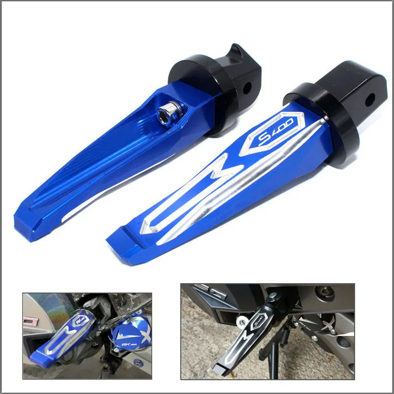 

For KYMCO Xciting S400 XcitingS400 2017 2018 Motorcycle Accessories CNC Aluminum Rear Passenger Footrests Foot Rests Pegs Pedals