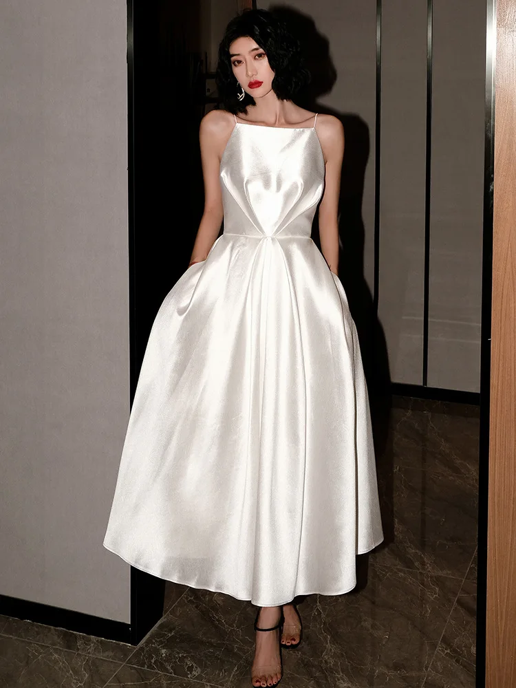 

Summer French Style Women Elegent Party Prom Long Dress Female Fashion A Line Birthday Wedding Clothes Vestidos