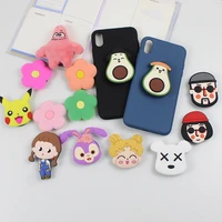 2022 cute cat cartoon mobile phone holder universal colorful mobile phone accessorie stand holder expanding phones holder grip