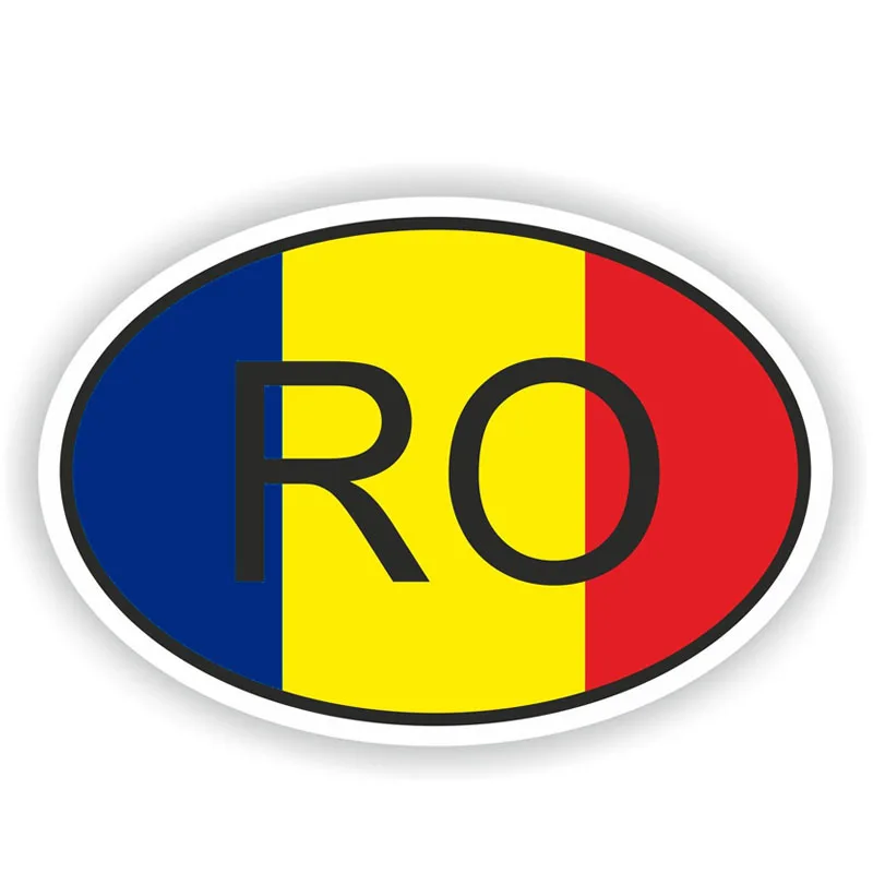 

Car Styling RO ROMANIA Flag COUNTRY CODE Car Sticker Decal 12cm*8cm