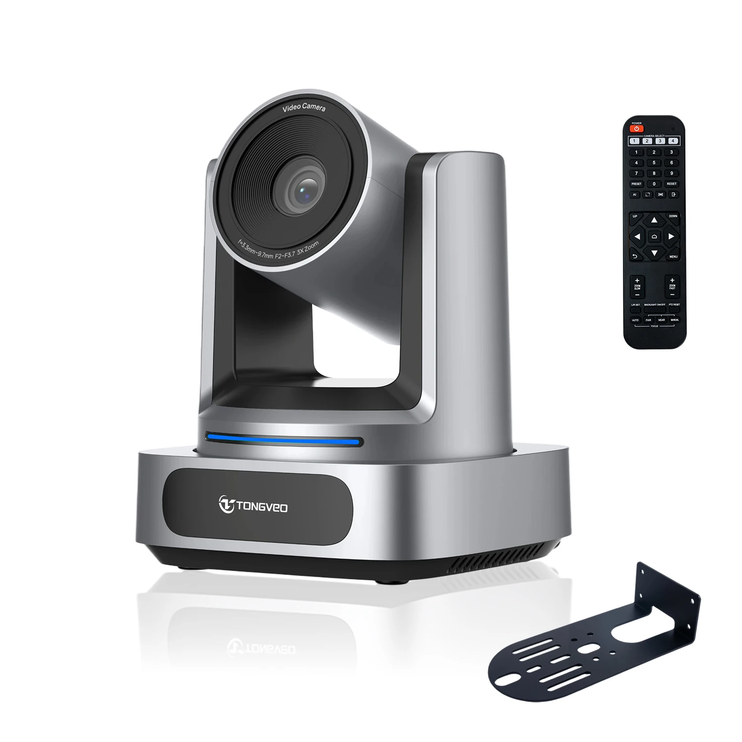 Фото TENVEO TEVO-EZ3H-4K с 3-кратным оптическим зумом, 4K 30FPS, отслеживанием объектов AI, 8.27 МП, выход USB3.0 и HDMI, идеально подходит для конференций №1