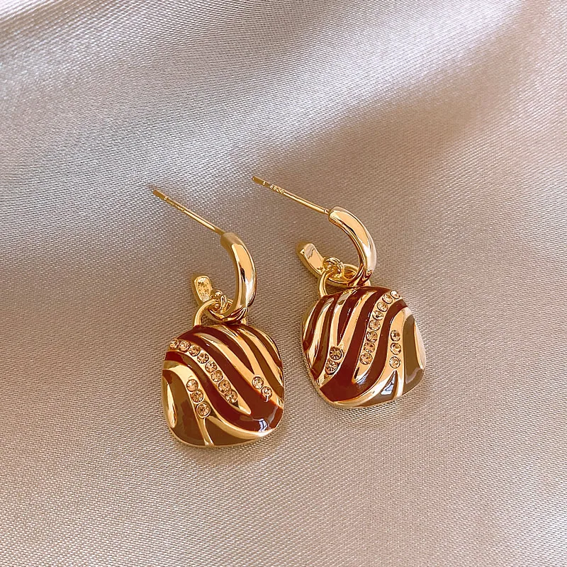 Guliya легкие роскошные серьги с леопардовым принтом Майяра женские новые