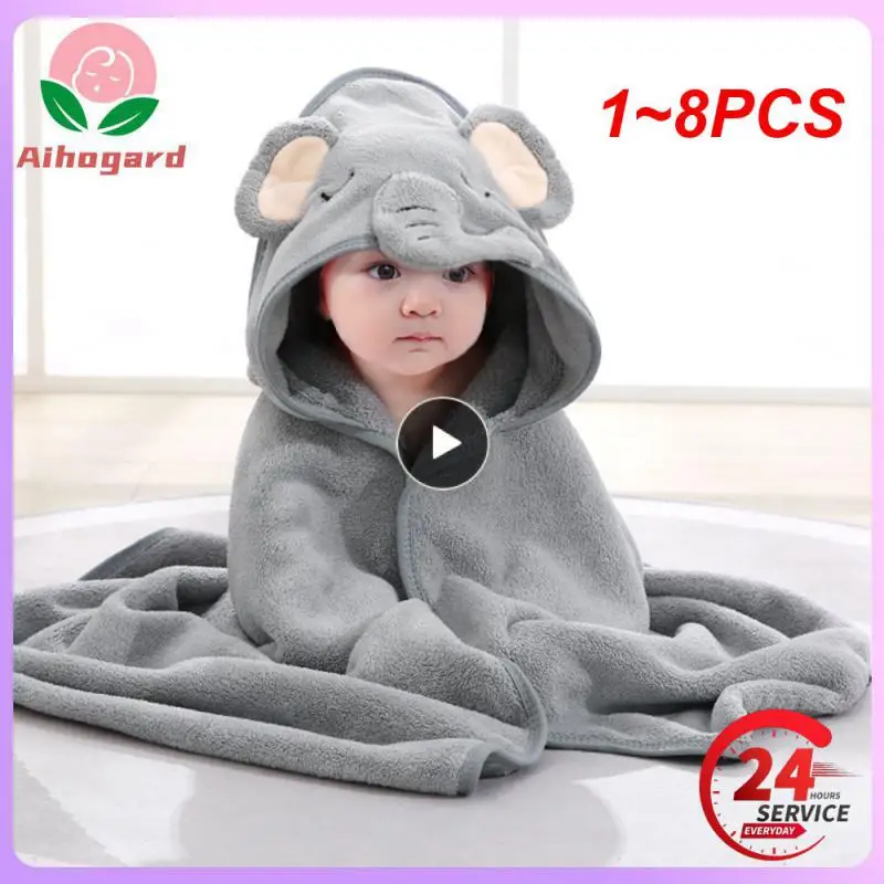 

1~8PCS 80x80 Newborn Wrap Blanket Cotton Fleece Blanket for 0-12 Months Baby 4 Seasons Absorbent Warm Blanket Children Bath