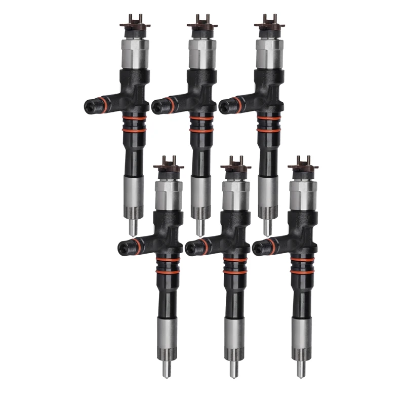 

6 Piece Diesel Common Rail Injector 095000-6120 / 6261-11-3100 Parts For KOMATSU PC600-8 PC700-8 Diesel Engine 6D140 Excavator