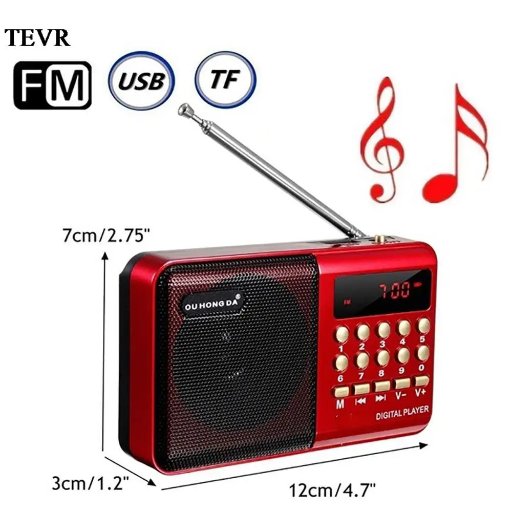 

Portable handheld K62 radio MP3 player speaker for the elderly Mini rechargeable digital FM support USB TF MP3 player speaker