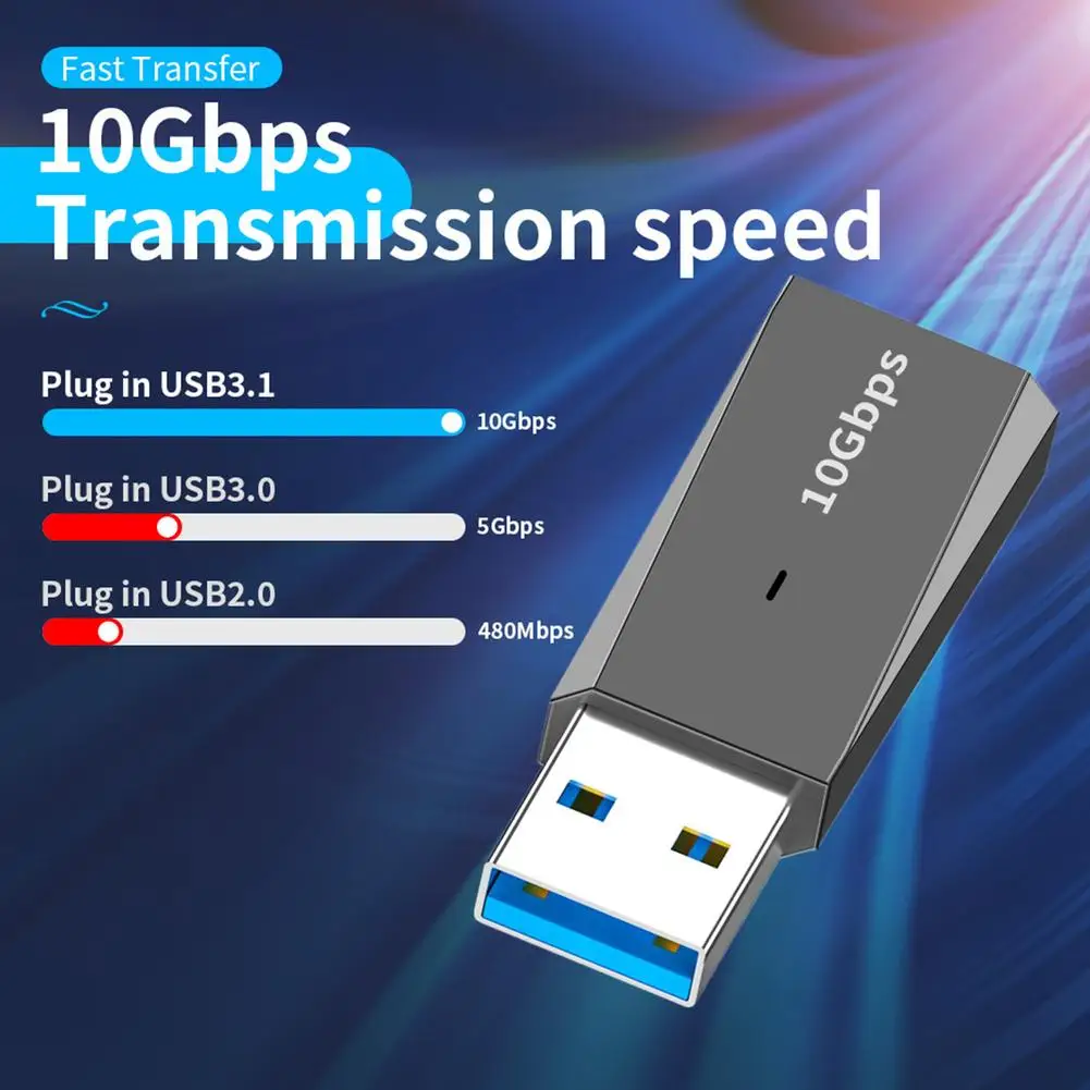 

Высокоскоростной адаптер 3-в-1 с USB-портом на гнездо Type-C, 10 Гбит/с