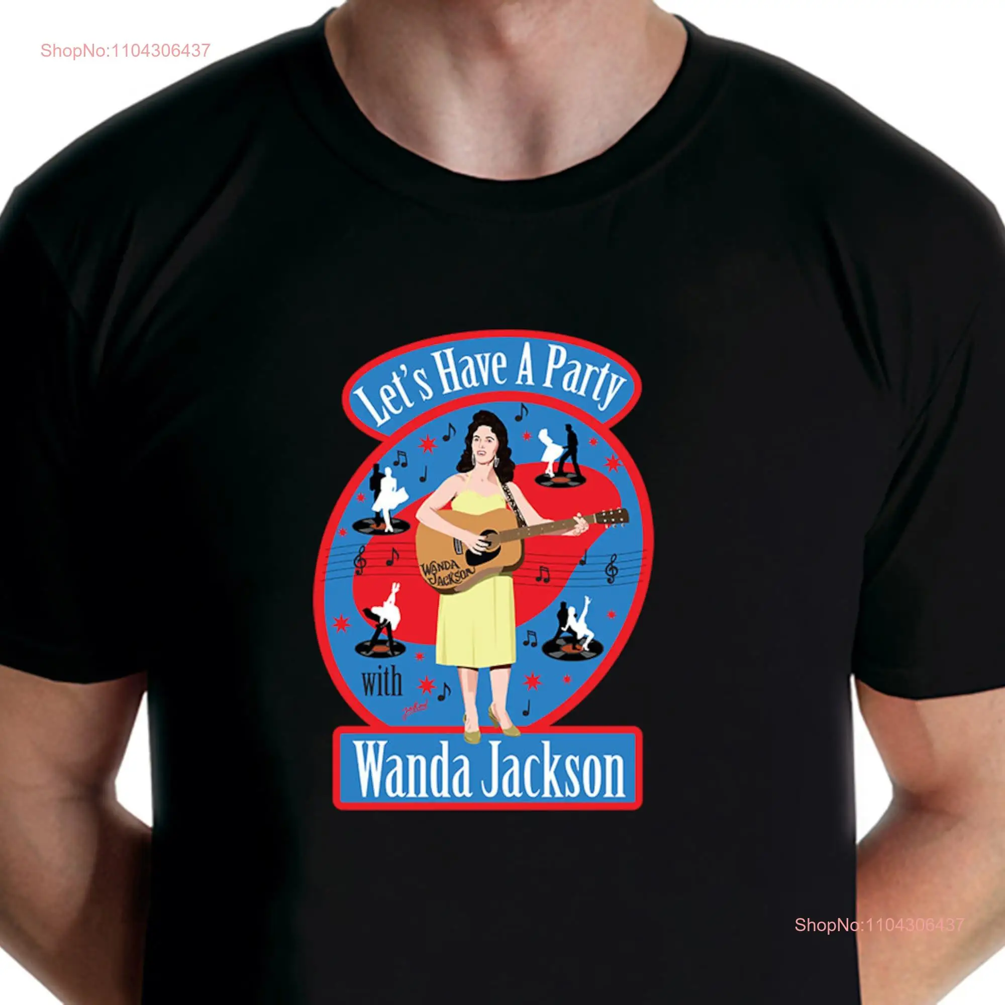 Wanda Jackson Lets Have a Party T shirt Jarod Art long or short sleeves
