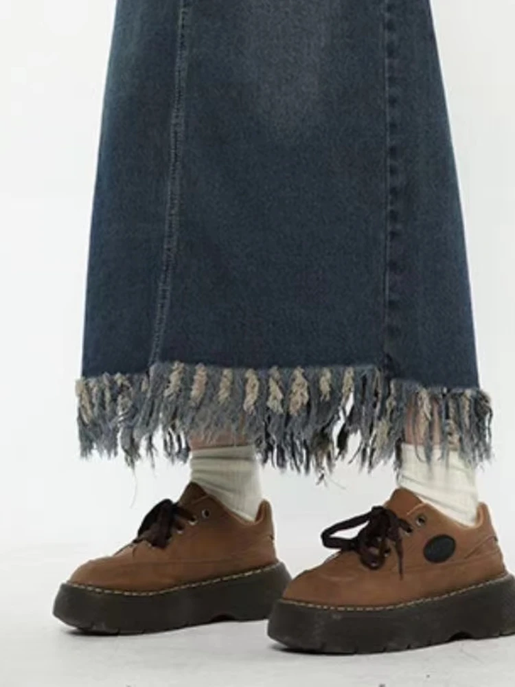 Юбки женские с кисточками универсальные макси корейский стиль Hotsweet эстетические