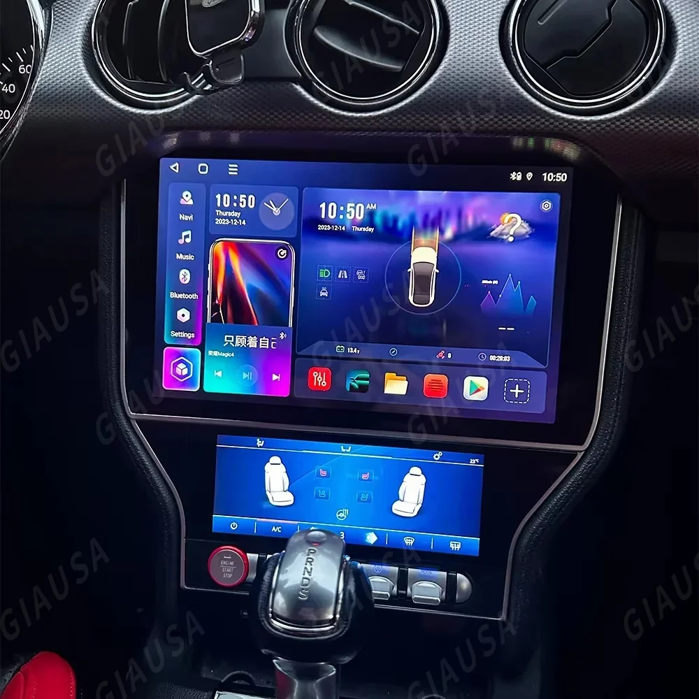 Фото Для Ford Mustang 2015-2021: Android автомагнитола с Carplay, мультимедийный GPS-навигатор, стереоплеер, IPS-экран, головное устройство №4