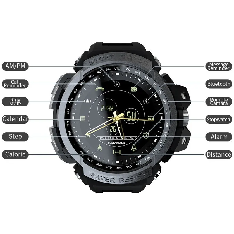 Фото Смарт-часы MK28 мужские, экран 2022 дюйма, Bluetooth, 4.0 №4