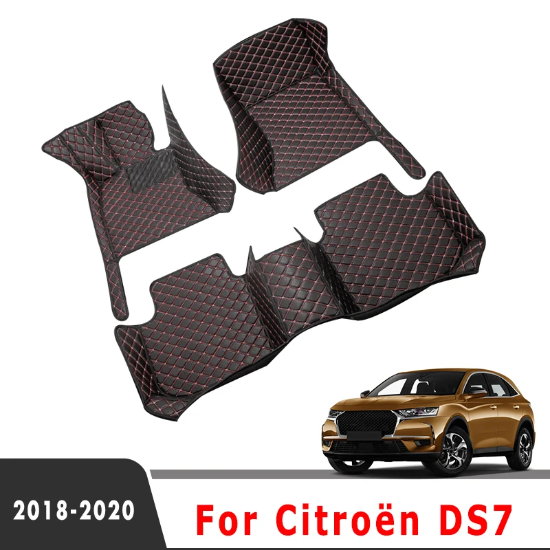 

Автомобильные коврики LHD для Citroen DS7 2020 2019 2018 Автомобильный Ковер водонепроницаемый индивидуальный стиль авто аксессуары для интерьера Накл...