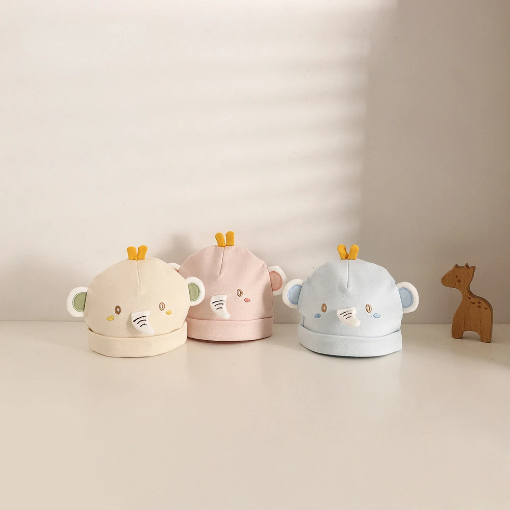 Детская шапка с вышивкой на возраст 0-3 месяца |