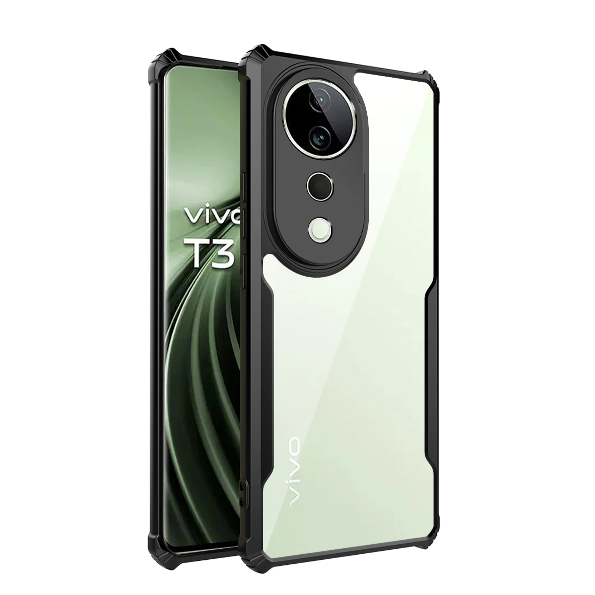Прозрачный чехол для телефона Vivo T1 T2 T3 Pro Ultra T3X Lite T2X 4G 5G корпус с защитой от падения