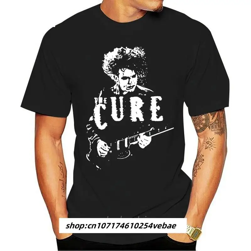 

The Cure Robert Smith Gothik Rock Punk New Wave Musik T Shirt Summer Short Sleeves New Fashion T Shirt Cool Summer Tees 012310