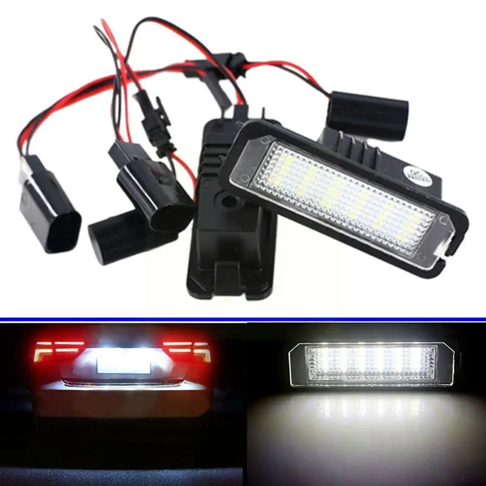 

Автомобильный светодиодный светильник для номерного знака 2 шт. 12 В 3 Вт Canbus без ошибок лампа для Vw Passat/New Beetle/Golf,GTI/rabbit/Pole/Scirocco L6U6