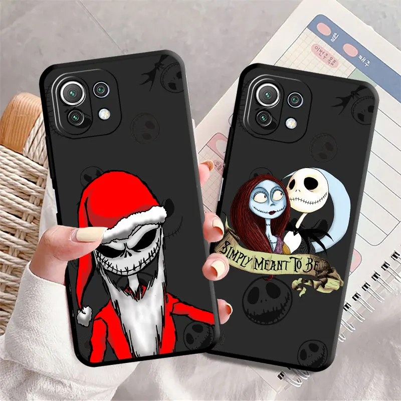 Чехол Jack Nightmare Skellington для Xiaomi Poco X3 NFC X5 X4 Pro 11 Lite 11T 10T 12 13 F3 F1 C40 M3 M4 M5 Soft Funda Phone Cover