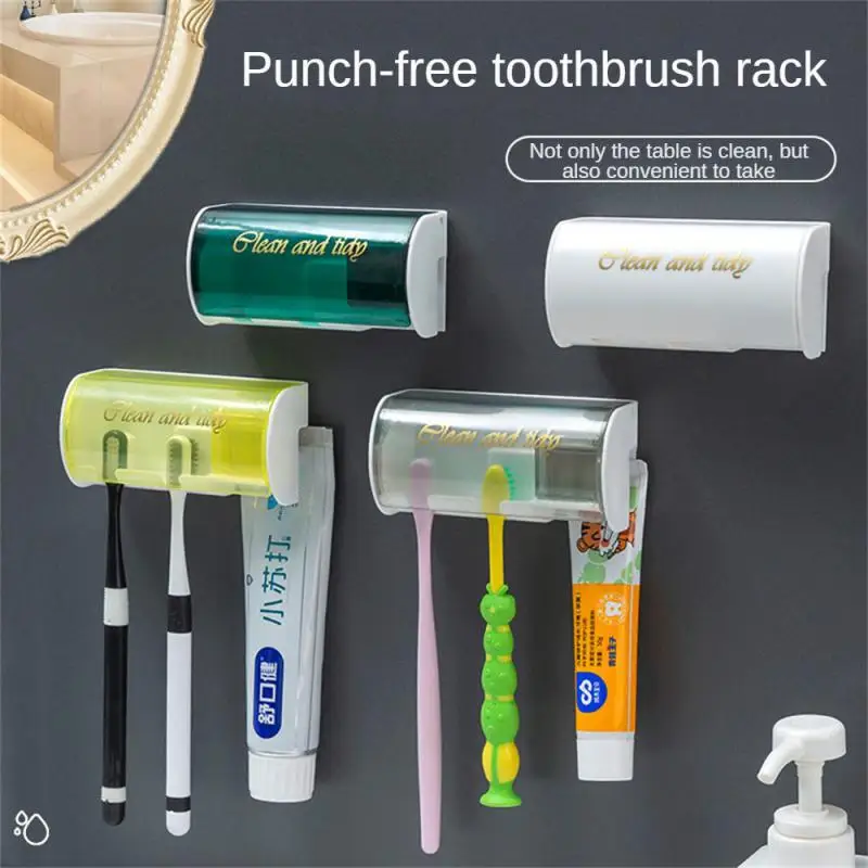 Waterproof And Moisture-proof Toothbrush Hook Simple And Beautiful Clean The Toothbrush Bathroom Accessories Set Dustproof