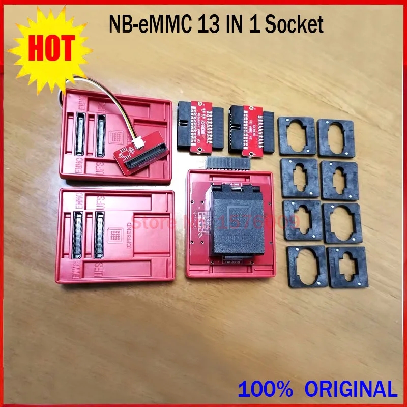 Новинка 2023 MOORC высокоскоростная фотовспышка EMATE EMMC emate 13 в 1 для 100 136 168 153 169 162 186 221 529