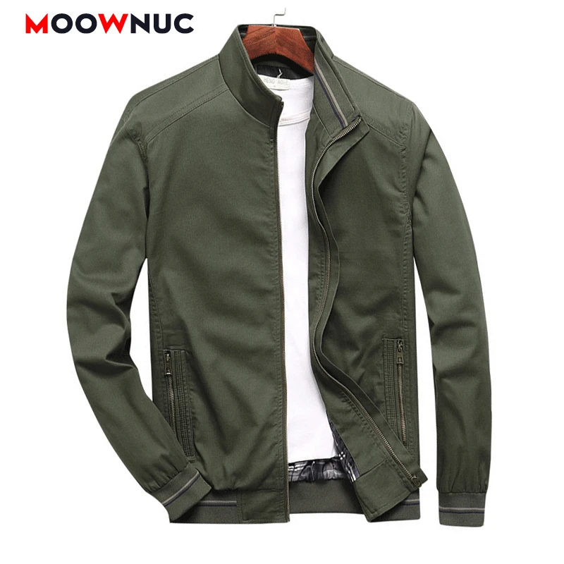Men's Jacket Autumn Casual Coats Male Spring Overcoat Windbreaker 2022 Outdoors Youth Windproof Hombre Coveral Plus Size MOOWNUC