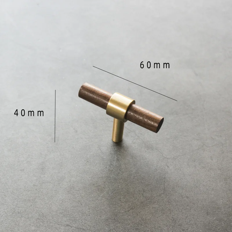 Деревянные ручки для мебели Smernit, орех/бук, цинковый сплав