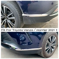front rear bumper protector strip guard corner anti scratch cover trim for toyota venza harrier 2021 2022 exterior accessories