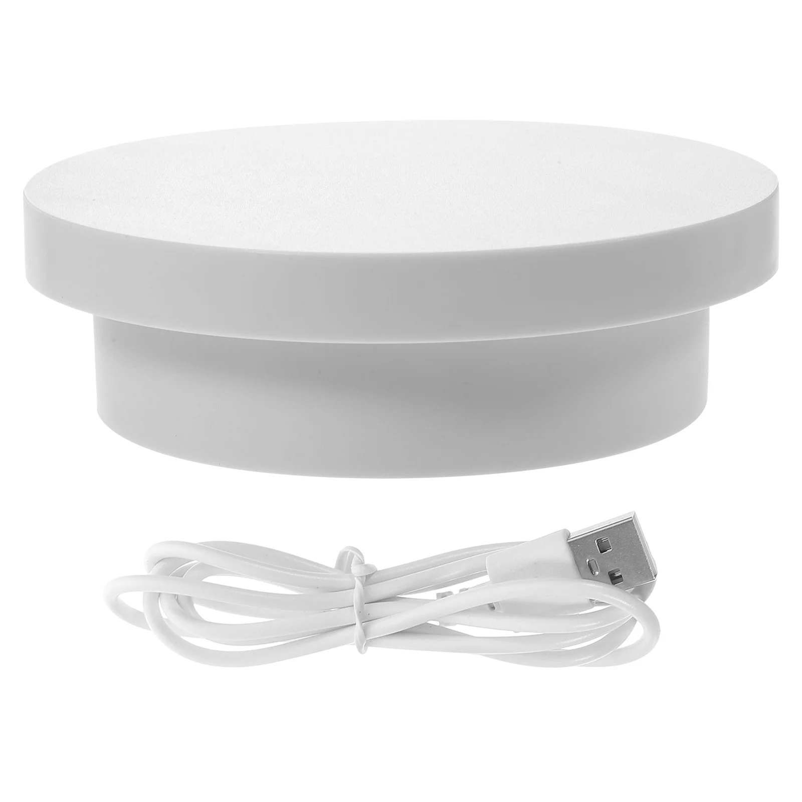 

Rotating Display Stand Jewelry Turntable Show Holder Plastic Rotatable Electric Photography Prop Stands