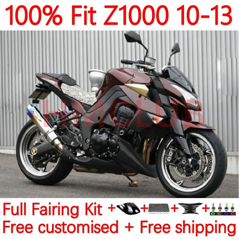 

Injection Body For KAWASAKI NINJA Z1000SX Z 1000 Z1000 2010 2011 2012 2013 Z-1000 10 11 12 13 OEM Fairing 20No.19 Wine red