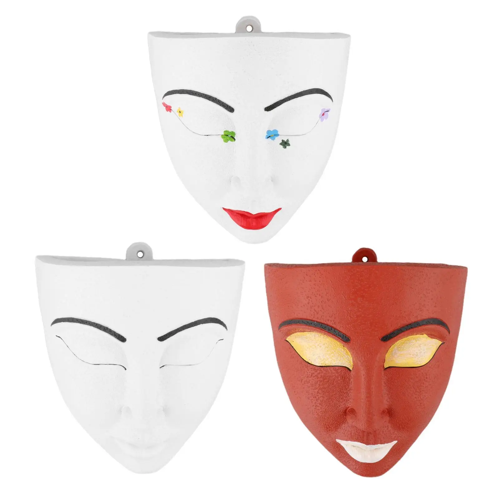 

Face Flower Head Planter Pot Succulent Plant with Drainage Hole Gift Home