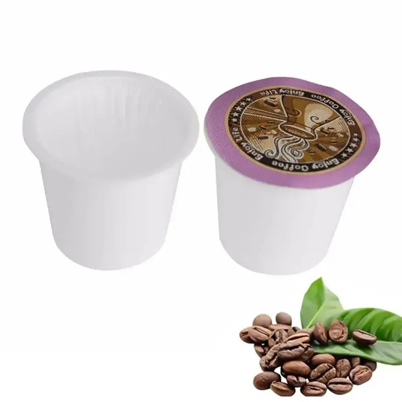 50pcs K Cup Coffee Filter Empty Coffee Capsule Keurig Coffee Capsule K Cup Coffee Pod Disposable Replacement K Cup Filters