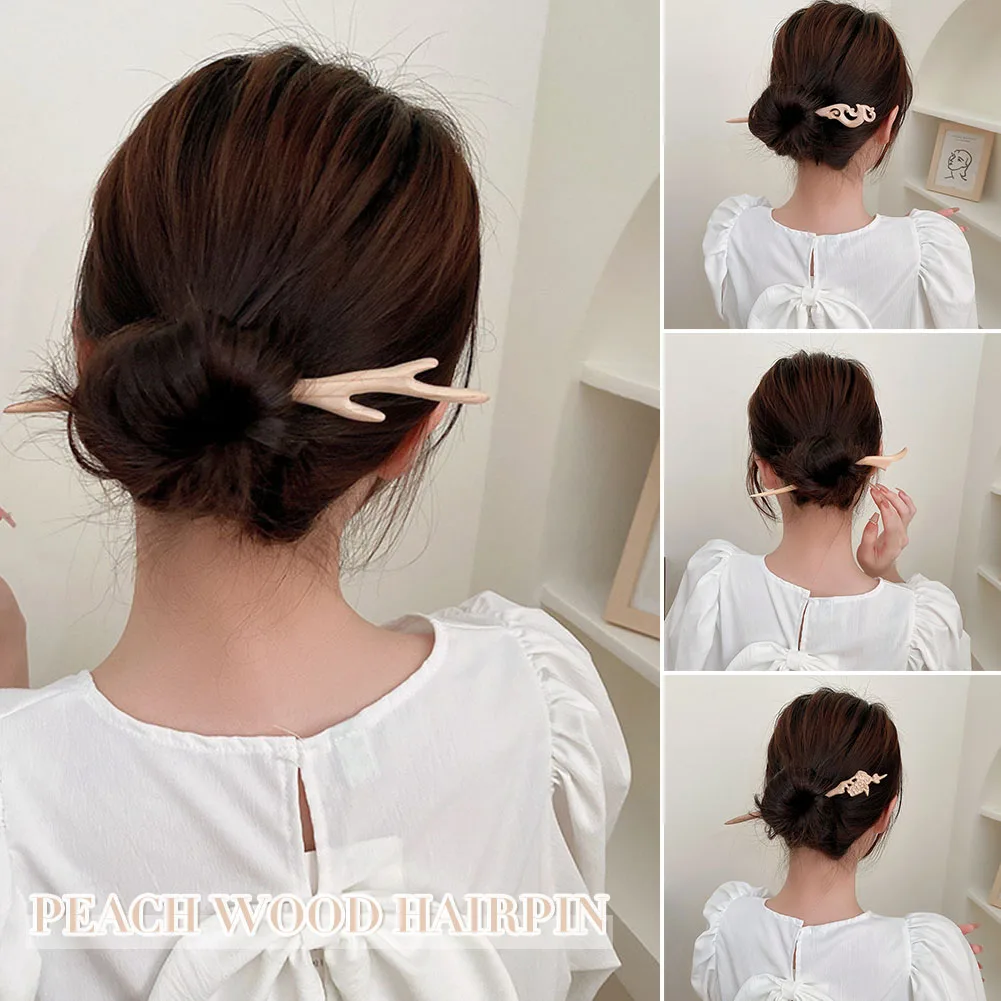 

Wooden Hairpin Antique Hair Pin Chinese Accessories Woman Hair Decoration Woman Hair Decoration Wooden Hairpin PR Sale