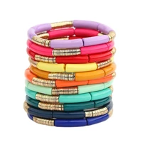 newest fashion jewelry womens hand bracelets summer colors small size bamboo tube bracelets bc390