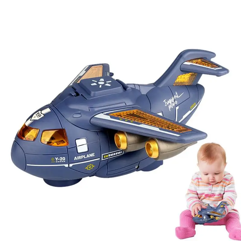 

Самолет-транспортировка игрушечный самолет для детей игрушки для мальчиков переносчик самолета игрушечный самолет с подсветкой Звуки для улучшения