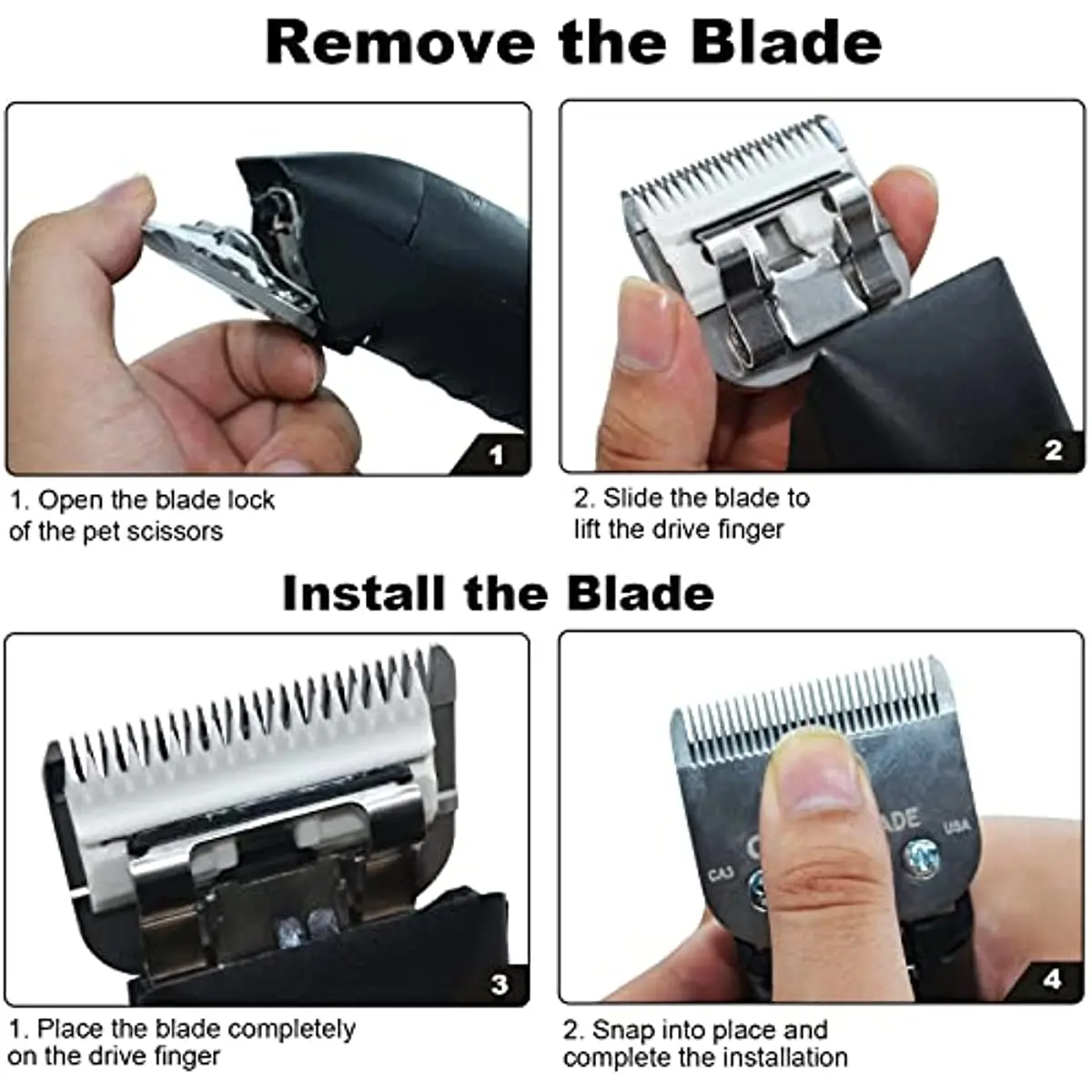 3F 4F 5F 7F профессиональная машинка для стрижки животных Blade замена лезвия A5