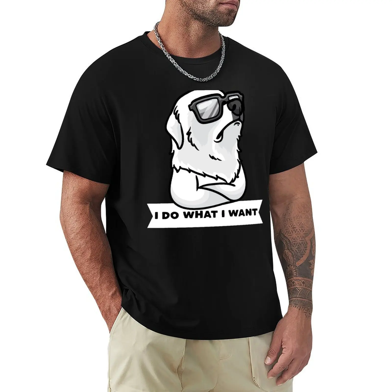 Футболка Pyrenean Mountain Dog Stubborn Great Pyrenees черные винтажные футболки эстетичная одежда