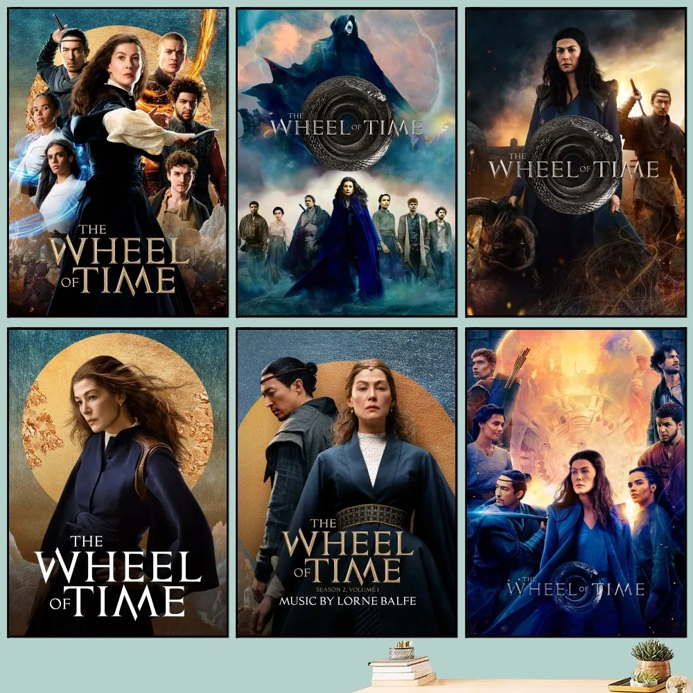 W-Wheel Of Time HD Качественный Настенный Художественный Плакат Наклейка Самоклеящаяся