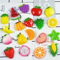 10pcslot colorful fruit charms slime filler stress relief diy polymer addition slime accessories model tool