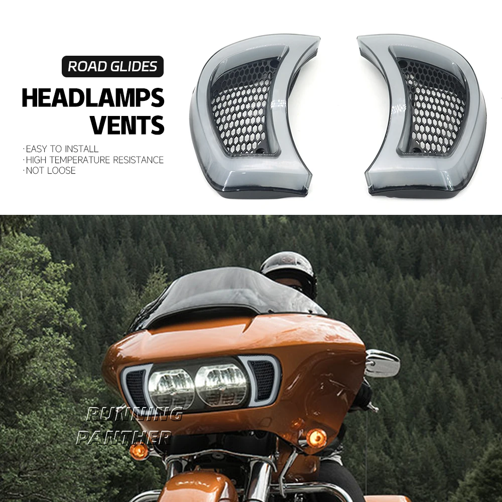 Для Harley Road Glides 15-UP 2023 2022 2021 2020 новая мотоциклетная дымчато-белая фара Tracer