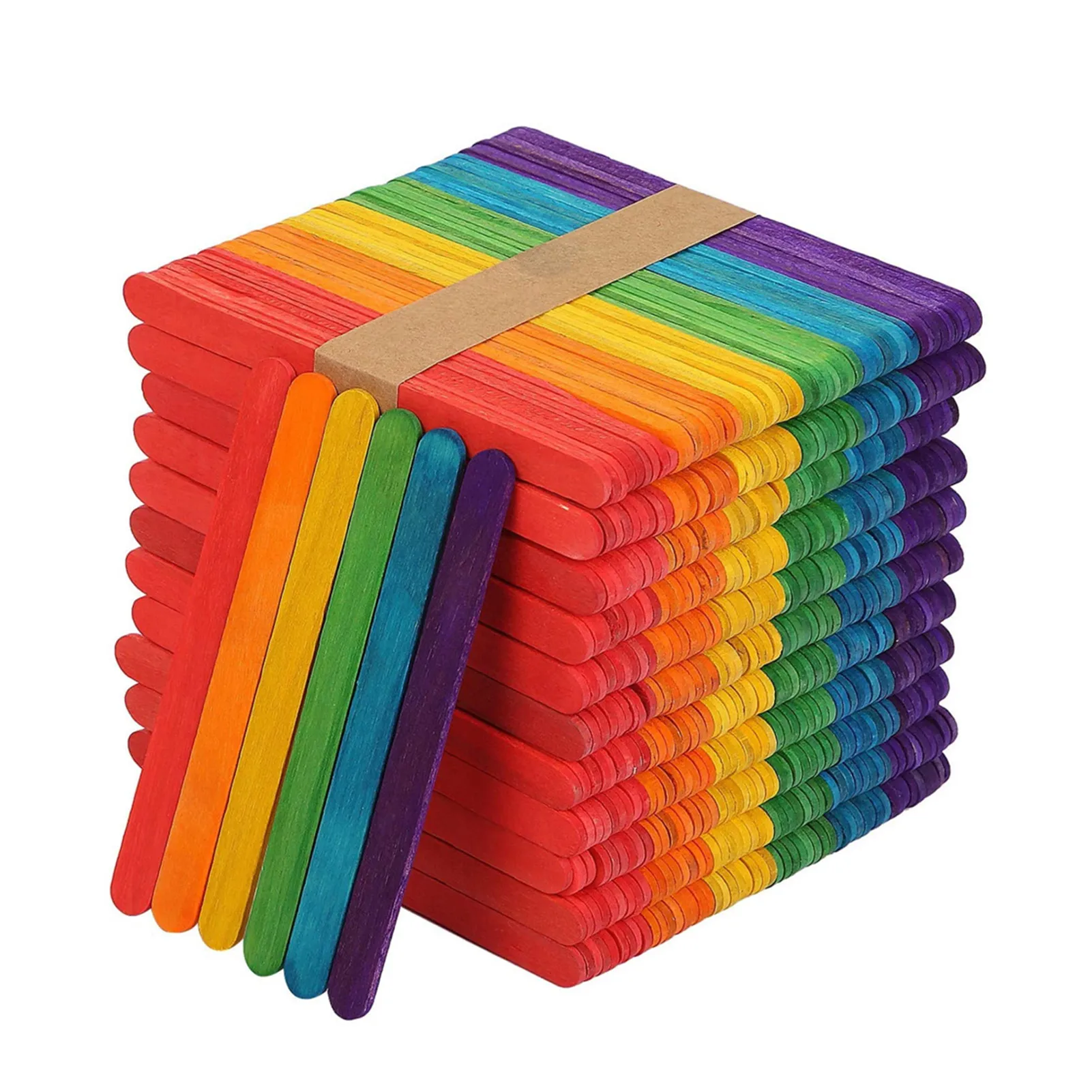 

Colorful Sicle Sticks 4.5 Inch Natural Wood Rainbow Sicle Sticks Natural Wood Creative Sicle Sticks Ice Treat Sticks Bulk