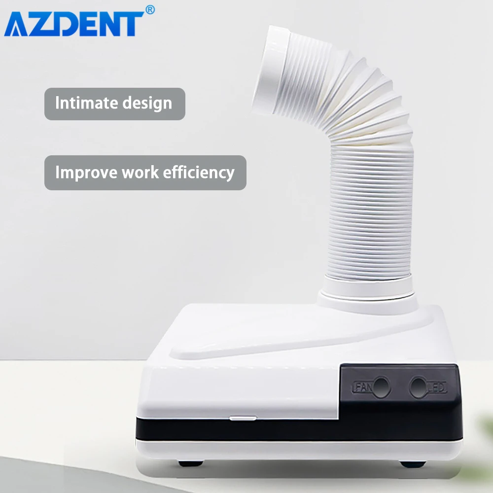 AZDENT Dental Dust Collector LED Light Extractor Desktop Vacuum Cleaner Lab Equipment Suction Machine for Polishing |