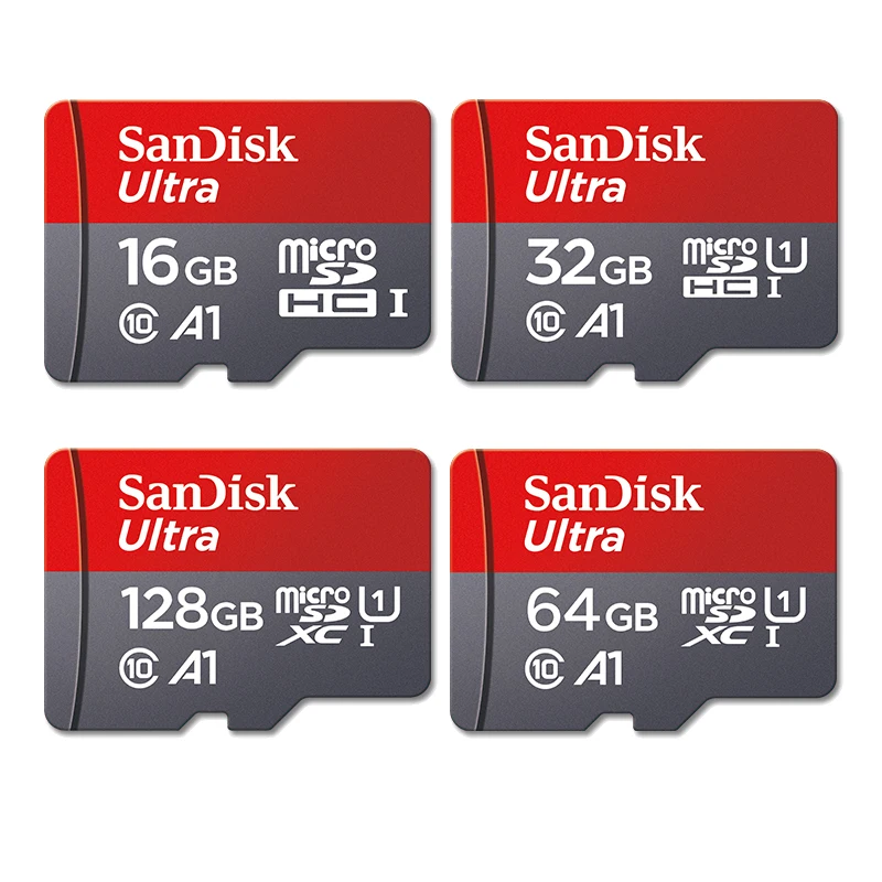 

Для Sandisk Ultra Micro SD 128 ГБ 32 ГБ 64 Гб 256 Гб 16 Гб 400 Гб Micro SD карта SD/TF флэш-карта памяти 32 64 128 Гб MicroSD