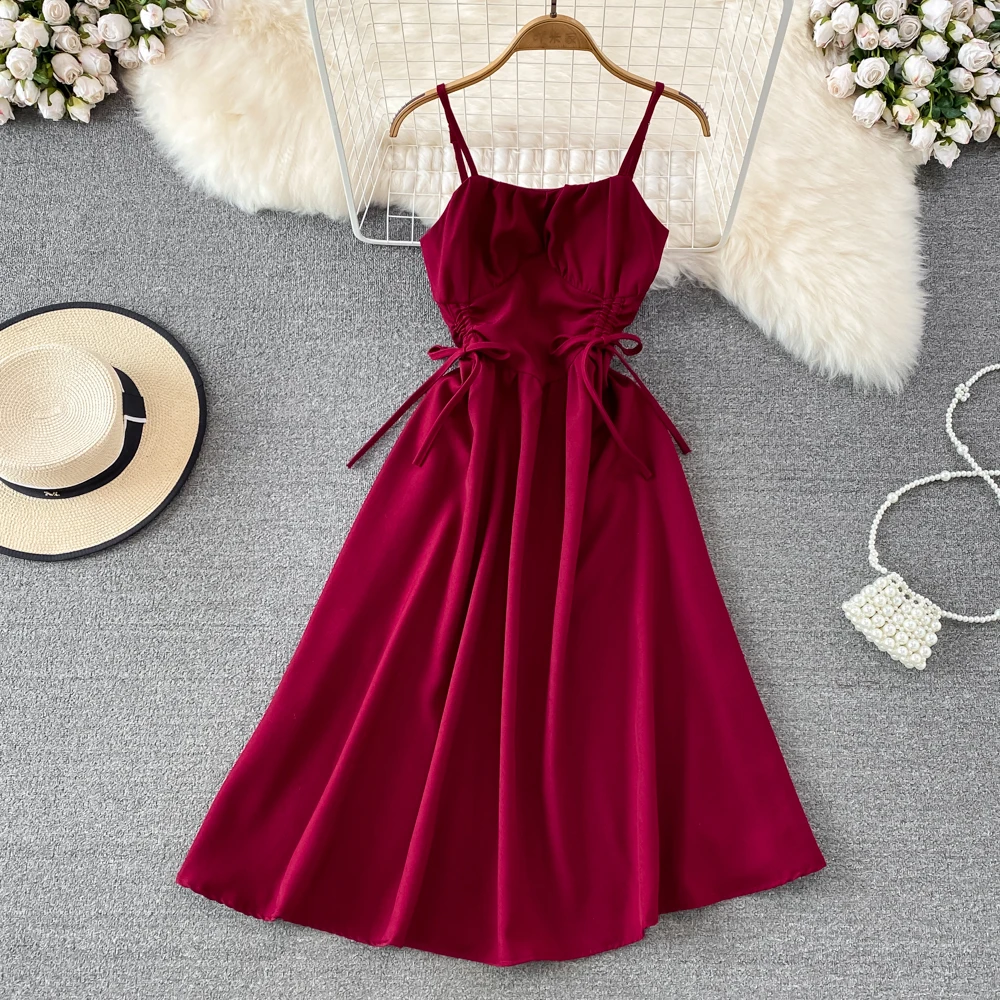 

Платье-комбинация с завышенной талией и завязками-бабочками