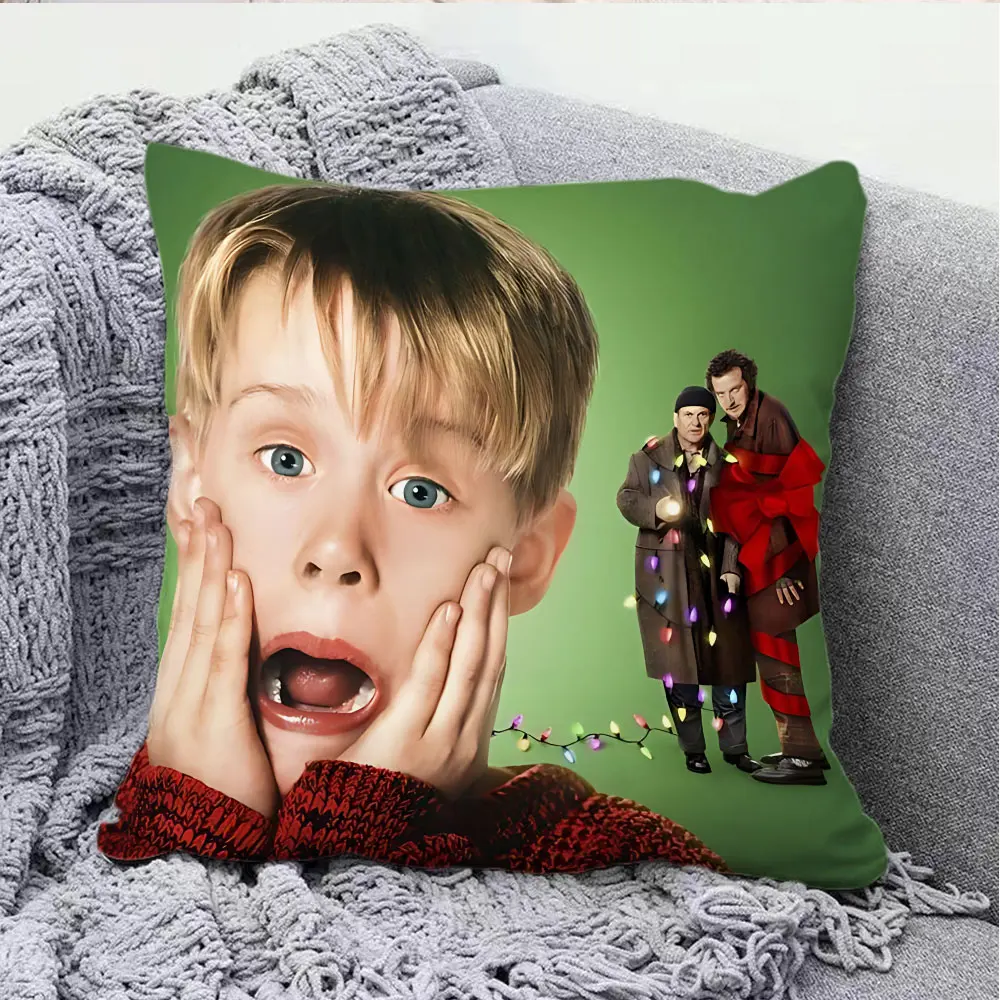 

Чехлы для подушек "Один дома" 30x30 см, 40x40 см, 45x45 см, 50x50 см, плюшевые, двухсторонние, полиэстер