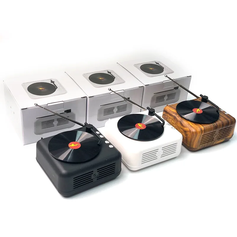 

Wireless Bluetooth Speaker Creative Retro Record Player Audio Portable Bluetooth Audio Support Radio FM TF Card