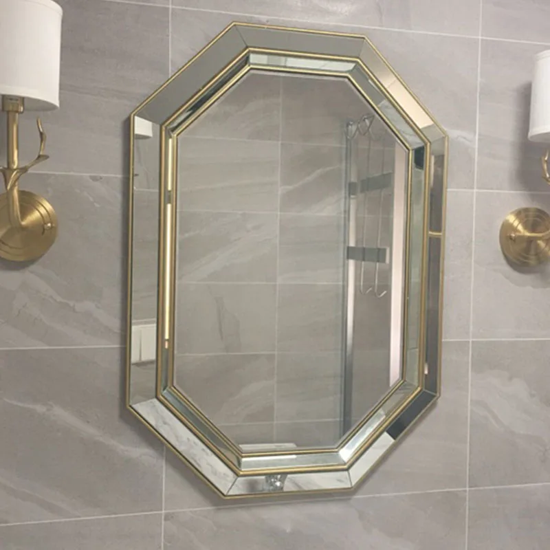 

Светодиодное декоративное настенное зеркало, подвесное зеркальце в современном стиле для ванной комнаты, гостиной, комнатный Декор