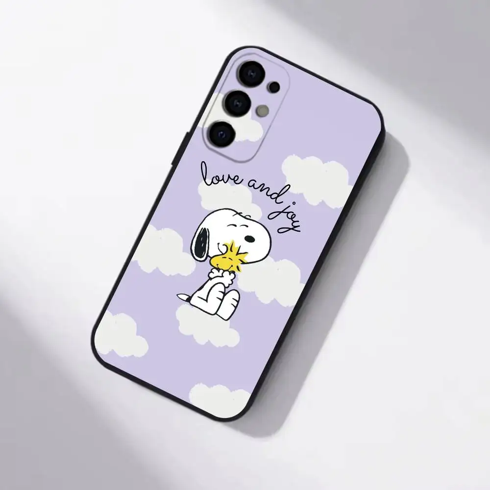Фото Чехол C-Cute S-Snoopys для телефонов Samsung S25, S24, S21, S22, S23, S30, Ultra, S20, Plus, FE, мягкий силиконовый, черный №2