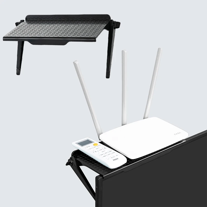 

Adjustable Storage Rack TV Computer Desktop Monitor LED Display Rack Screen Storage Bracket Stand Screen Top Shelf Rack Holder