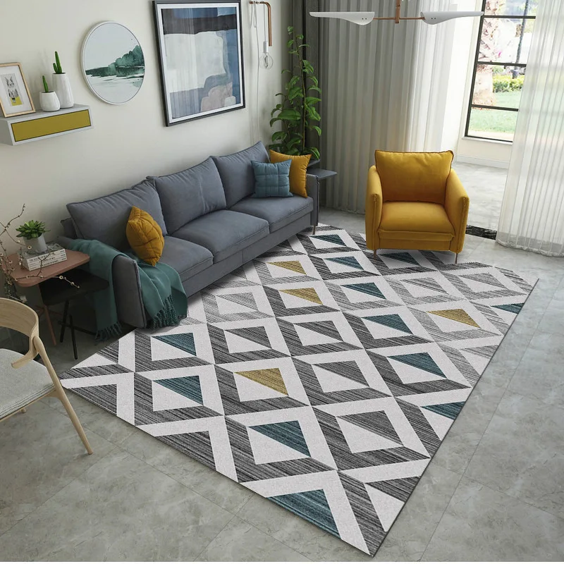 

New Living Room Bedroom Carpet Crawling Mat Nordic Modern Minimalist Sofa Cushion Safety Non-slip Home Decoration Supplies