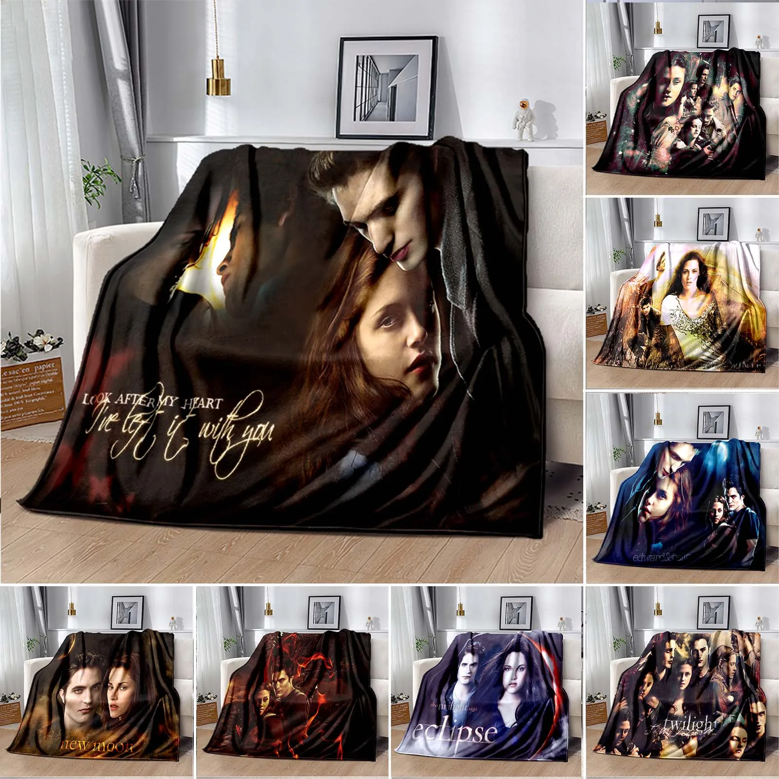 

Сумерки эстетические любовь одеяло вампир бросок одеяло Werewolf мягкий чехол легкое теплое одеяло s для спальни