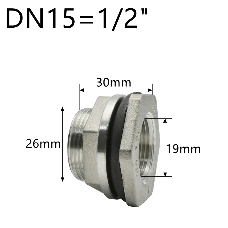 

Соединительная муфта из нержавеющей стали 304 BSP для слива отверстий в водонапорных баках